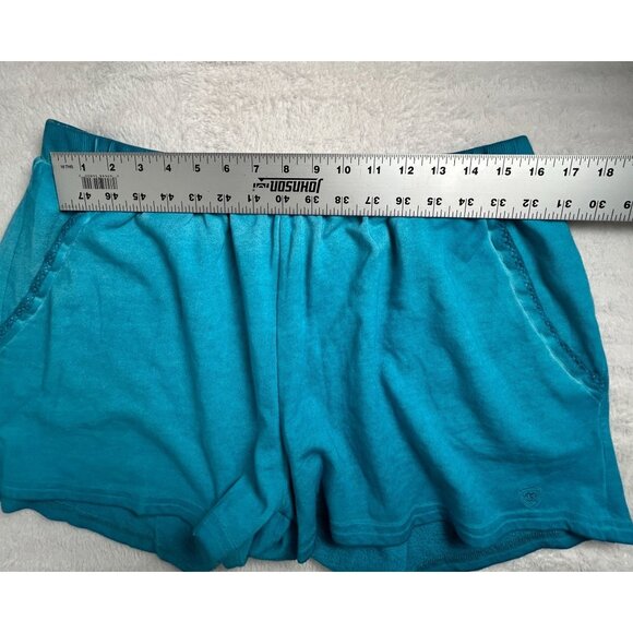 Ariat Womens Turquoise Lounge Sun kissed Shorts XL Elastic Waistband Pockets - Picture 7 of 9